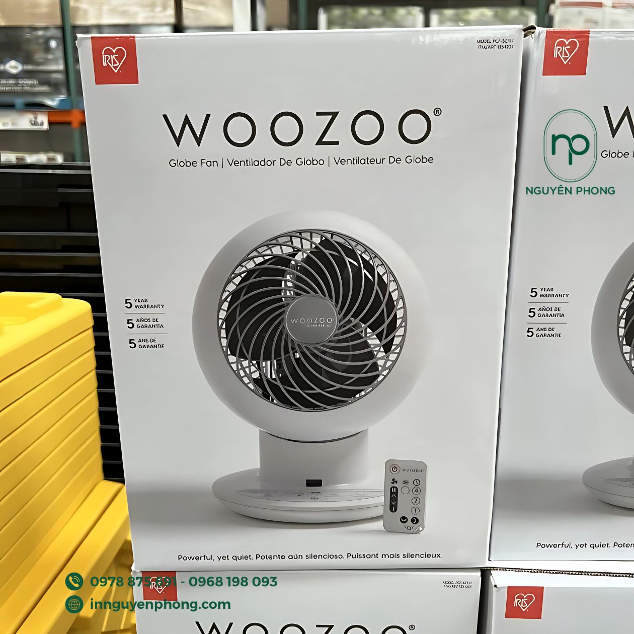 Mẫu hộp giấy đựng quạt mini